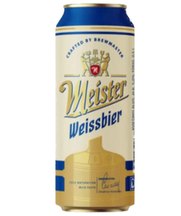 Упаковка пива Meister "Weissbier", 0,5л х 24шт. 000005037 фото