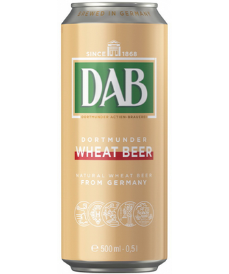 Упаковка импортного пива DAB "Пшеничное", 0,5л х 24шт. 000002508 фото