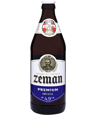 Упаковка пива Zeman "Premium", 0,5л х 12шт. 000001863 фото