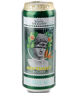 Упаковка пива Volfas Engelman "Hoptimist", 0,5л х 24шт. 000005099 фото
