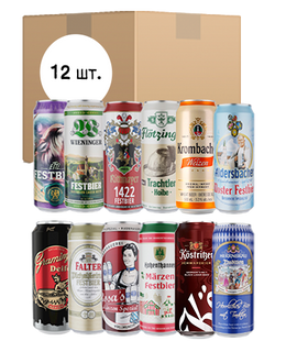 Набір німецького пива KALEA &laquo;Oktoberfest Mix&raquo;, 12шт х 0,5л 015N фото