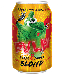 Упаковка імпортного пива Palm "Horse Power Blond", 0,33л х 12шт. 000005245 фото