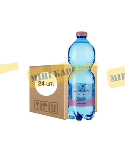 Упаковка негазированной минеральной воды San Benedetto, 0,5л х 24шт. 000005363 фото