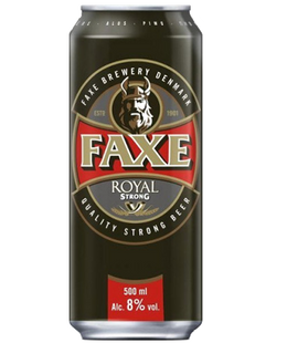 Упаковка пива Faxe "Royal Strong", 0,5л х 24шт. 000003602 фото