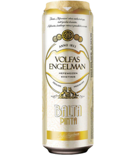 Упаковка імпортного пива Volfas Engelman "Balta Pinta", 0,568л х 24шт. 000003138 фото