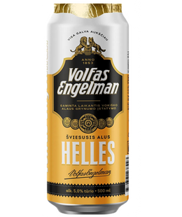 Упаковка імпортного пива Volfas Engelman "Helles", 0,5л х 24шт. 000005292 фото