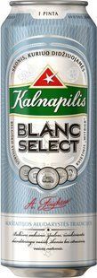 Упаковка імпортного пива Kalnapilis "Blanc Select",  0,568л х 24шт. 000003140 фото