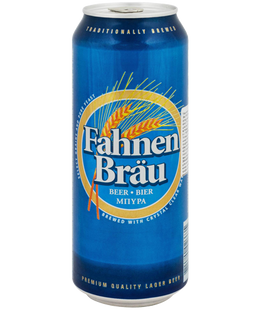 Упаковка импортного пива Fahnen brau светлое, 0,5л х 24шт. 000004036 фото