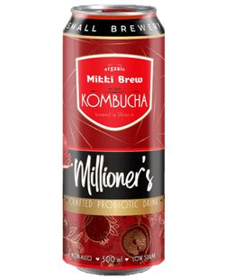 Упаковка напою Mikki Brew "Комбуча Millioner's", 0,5л х 6шт. 000005820 фото