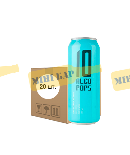 Упаковка напитка Alco Pops &laquo;Эйфория&raquo;, 0,5 л &times; 20 шт. 000005785 фото