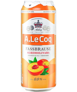 Упаковка пива "A.Le Coq Fassbrause Peach" безалкогольного імпортного, 0,5л х 24шт. 000003241 фото