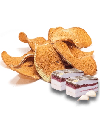 Ящик Гренки Полтавские волнистые со вкусом Сало с чесноком, 900 гр 000003224 фото