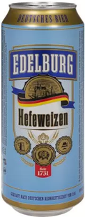 Упаковка імпортного пива Edelburg "Hefeweizen", 0,5л х 24шт. 000003775 фото
