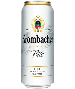 Упаковка імпортного пива Krombacher Pils, 0,5 л х 24шт. 000002886 фото