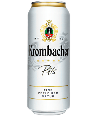 Упаковка импортного пива Krombacher Pils, 0,5л х 24шт. 000002886 фото
