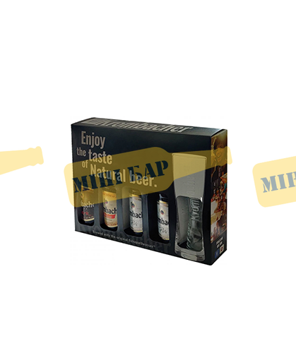 Подарочный набор немецкого пива Krombacher 4шт. х 0,33л + бокал 0,33л 000004459 фото