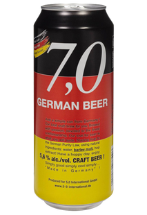 Упаковка импортного пива "7,0 German Beer Craft", 0,5л х 24шт. 000004059 фото