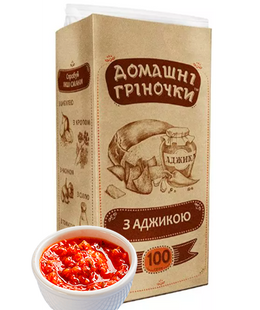 Гренки ржано-пшеничные Домашние греночки &laquo;с Аджикой&raquo;, 100 г 000005381 фото