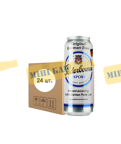 Упаковка пива Paderborner Export, 0,5л х 24шт. 000006046 фото