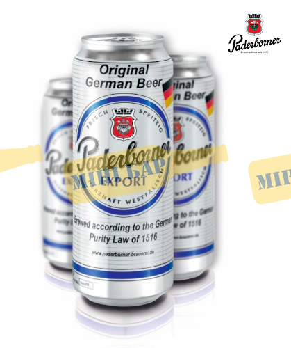 Упаковка пива Paderborner Export, 0,5л х 24шт. 000006046 фото