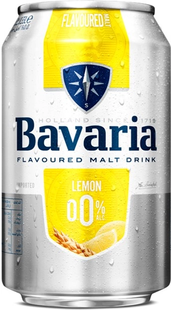 Упаковка безалкогольного імпортного пива Bavaria "Malt Lemon", 0,33л х 24шт. 000004581 фото