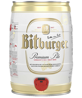 Імпортне пиво Bitburger "Pils", бочка 5л 000003093 фото