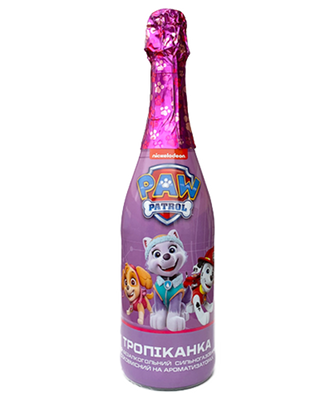 Упаковка дитячого шампанського "Тропіканка",  0,75л х 6шт. 000002296 фото
