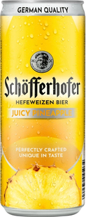 Упаковка імпортного пива з соком Schofferhofer "Juicy Pineapple(ананас)", 0,33л х 24шт. 000004582 фото