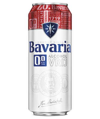 Упаковка імпортного пива Bavaria безалкогольне  0.5л Ж/Б х 24 шт. 000002491 фото