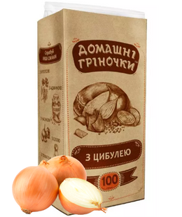 Гренки ржано-пшеничные Домашние греночки &laquo;с Луком&raquo;, 100 г 000005380 фото