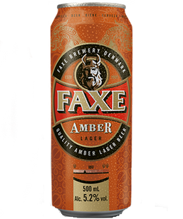 Упаковка імпортного пива Faxe "Amber", 0,5л х 24шт. 000005026 фото