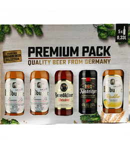 Набор пива Premium Pack Bitburger, 5шт. х 0,33л 000004574 фото