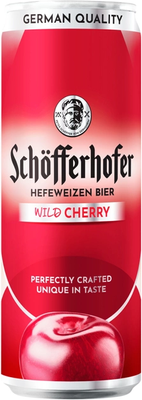 Упаковка імпортного пива з соком Schofferhofer "Wild Cherry (вишня)", 0,33л х 24шт. 000004584 фото
