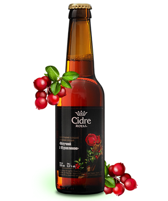 Упаковка сидра "Cidre Royal с Клюквой", 0,33л х 12шт. 000001400 фото