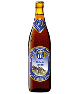 Упаковка темного пива Hofbrau Dunkel, 0,5л х 12шт. 000006042 фото