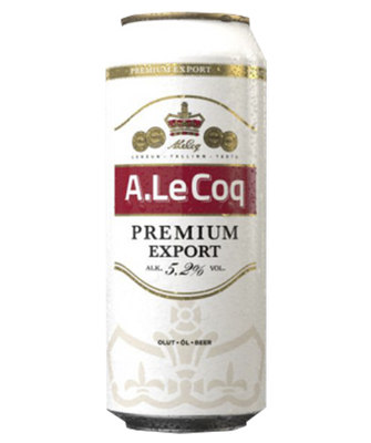 Упаковка імпортного пива A.Le Coq "Premium" 0.5л Ж/Б х 24 шт. 000002499 фото