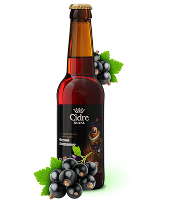 Упаковка сидра "Cidre Royal со Смородиной", 0,33л х 12шт. 000001401 фото
