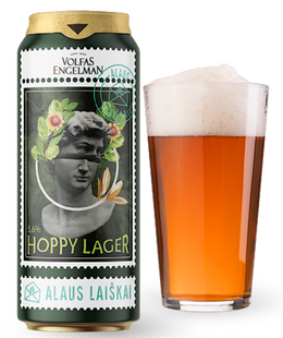 Упаковка імпортного пива Volfas Engelman "Hoppy Lager", 0,5л х 24шт. 000003293 фото