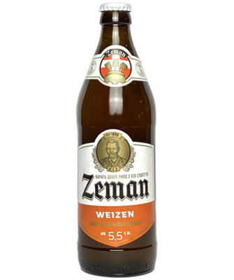 Упаковка пива Zeman "Weizen", 0,5л х 12шт. 000001864 фото