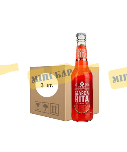 Упаковка слабоалкогольного напитка Le Coq &laquo;Margarita&raquo;, 0,33л х 3шт. 000005935 фото