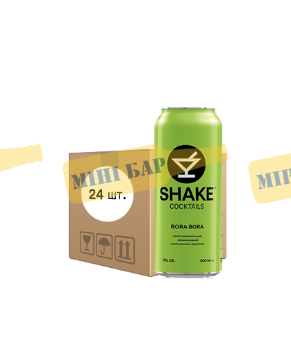 Упаковка напою Shake "Bora Bora", 0,5л х 24шт. 000003831 фото