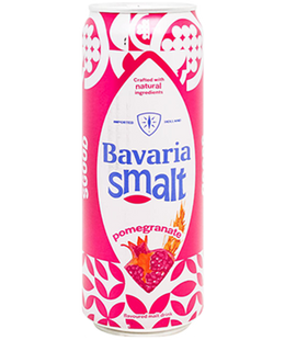 Упаковка імпортного безалкогольного пива Bavaria "SMalt Pomegranate", 0,33л х 24шт. 000003797 фото