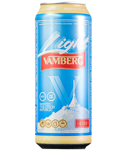 Упаковка пива Vamberg "Light", 0,5л х 24шт. 000004596 фото