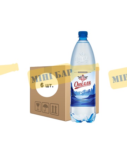 Упаковка мінеральної сильногазованої води "Опілля вода", 1,5л х 6шт. 000004015 фото