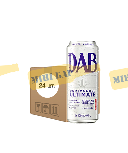 Упаковка пива DAB "Ultimate", 0,5л х 24шт. 000003803 фото