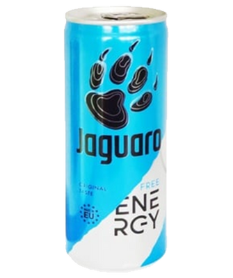 Упаковка енергетичного безалкогольного напою "Jaguaro Free", 0.25 ж/б х 24шт. 000004069 фото