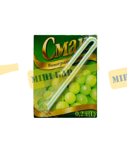 Упаковка соку Смак "Виноградний", 0,2л х 27шт. 000004484 фото