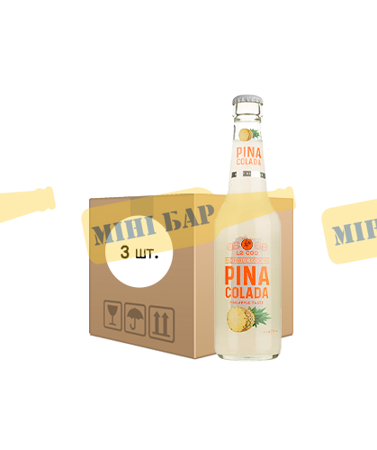 Упаковка слабоалкогольного напою Le Coq &laquo;Pina Colada&raquo;, 0,33л х 3шт. 000005937 фото