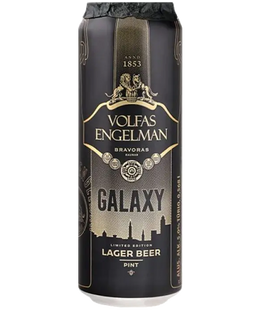 Упаковка пива Volfas Engelman "Galaxy Lager", 0,568л х 24шт. 000004879 фото