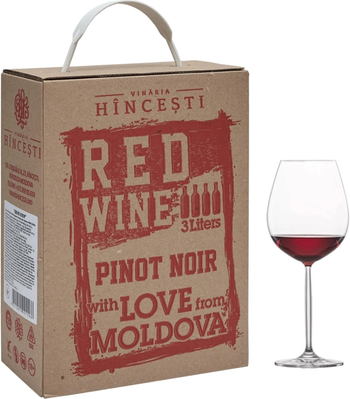 Вино HINCESTI "Піно Нуар" сухе червоне, 3л. 000004747 фото